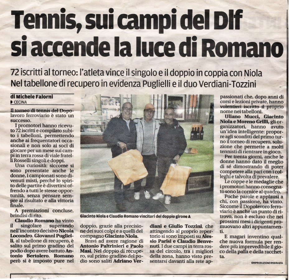 Tennis sui campi del DLF