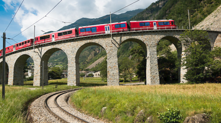 Il treno della Ferrovia Retica Il treno della Ferrovia Retica