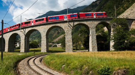  Il treno della Ferrovia Retica