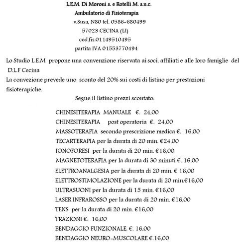L.E.M. - AMBULATORIO FISIOTERAPICO